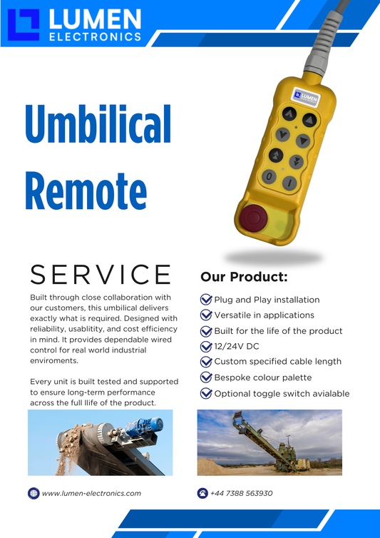 Lumen LM40 wired umbilical remote control